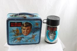 1974 Aladdin 6 Million Dollar Man Lunchbox/Thermos