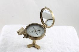 Ross Prismatic Brass Compass
