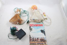 2 X-mas Tree Toppers, 1975 Schwinn Cycling America