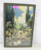 1920's Art Deco Fox Style Framed Print