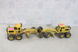 2 Tonka Pressed Steel Road Graders