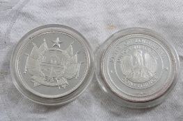 2 Confederate States Deo Vendici Silver Tokens