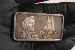 1 Oz .999 Silver Bar Nathan Hale