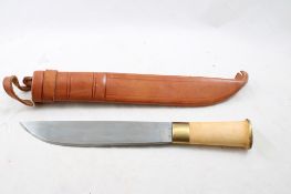 Isak Stromeng #9730 Knife in Leather Sheath