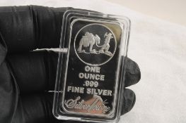 1 Oz .999 Silver Bar Silvertown