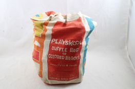 Playskool Duffel Bag of Colored Blocks #660