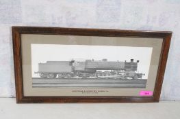 Framed Real Photo Montreal Locomotive Works, Ltd.