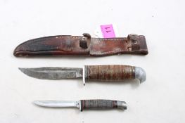 2 Fixed Blade Knives Case XX & Other