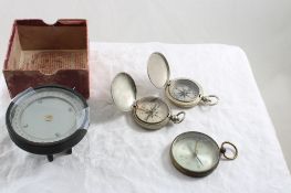 4 Vintage Compasses 2 U.S. Military