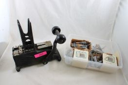 Vintage B&K Floral Stemming Machine w/Accessories