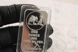 1 Oz .999 Silver Bar Silvertown