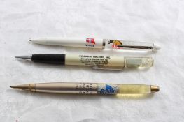 3 Advertising Floaty Pens/Pencil