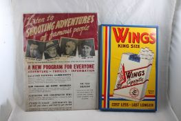 Wings Cigarette Sign, Shooting Adventures Sign
