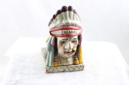 Cast Iron Cigar Store Indian Bank