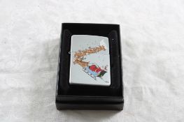 1994 Zippo Lighter Santa Claus Sleigh in Box