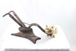 1 Horse Drawn Plow & Mack Truck Bulldog Mascot