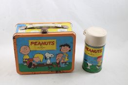 1959 Thermos Brand Peanuts Metal Lunchbox