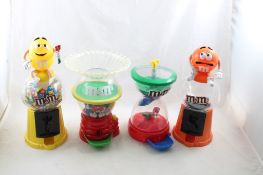 4 M&M Candy Dispensers