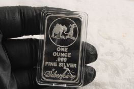 1 Oz .999 Silver Bar Silvertown