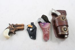 4 Vintage Cap Guns Hide A Way, Pal, Working