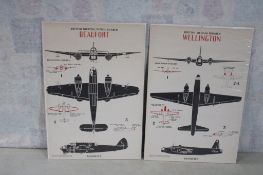 British Medium Bomber Wellington ID Poster