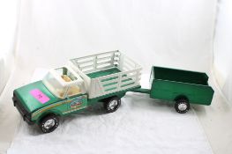 Nylint Farm Stake Truck & Trailer Pressed Steel