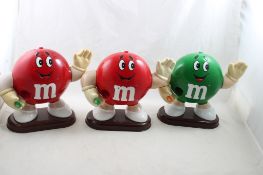 3 M&M Candy Dispensers