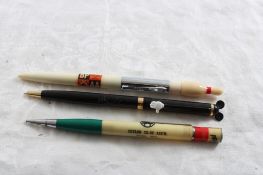 3 Unique Pens/Mechanical Pencil Motor Oil