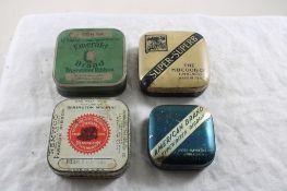 4 Advertising Typewriter Ribbon Tins