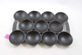 Civil War Era Cast Iron 11 Hole Muffin Pan
