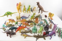 Vintage Larami, Imperial, & other rubber dinosaurs