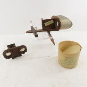 2 Stereoscope Viewers, Cloverleaf Cheese Container