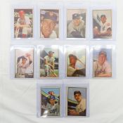 10 1953 Color Bowman Baseball Cards