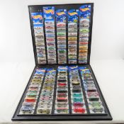 104 Hot Wheels & Matchbox Diecast Cars Carded