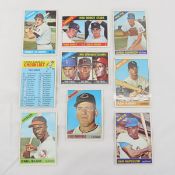 9 1966 Topps Baseball Cards- Yankees Rookie Stars