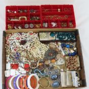 Fashion Jewelry with 2 small plastic storage boxes