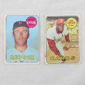 Bob Gibson & Sparky Lyle 1969 Topps Baseball Cards