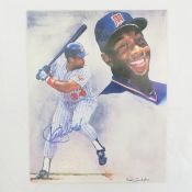 Kirby Puckett Signed Ross Cunningham Photocard