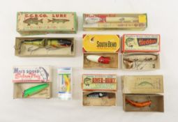 Creek Chub, Heddon & more Fishing Lures in Boxes