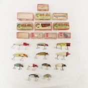 Heddon River Runts & other lures & boxes