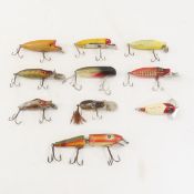 10 Vintage Fishing Lures Du-Dad, Bee