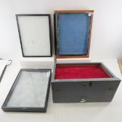 2 Riker Boxes & 2 Counter Displays