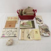 Antique Trade Cards, Stitched Postcards & Ephemera