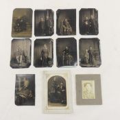 10 Antique Tintype Photos 2.5