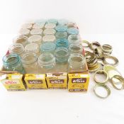 Ball & Kerr Canning Jars Some Lids & Such As Well