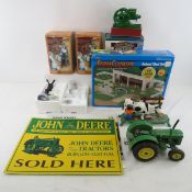 ERTL Farm Country Animal Shed, cream separators