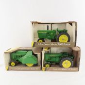 3 ERTL John Deere tractors in original boxes