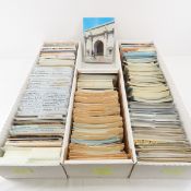 3 Trays of Travel Postcards