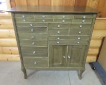 Refinished Antique Medical/Dental/Sewing Cabinet