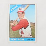 1966 Topps Pete Rose Baseball Card- crease free